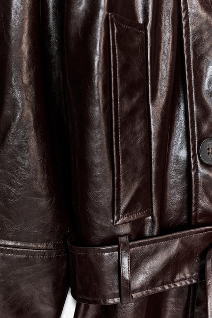 LONG SLEEVE LEATHER JACKET