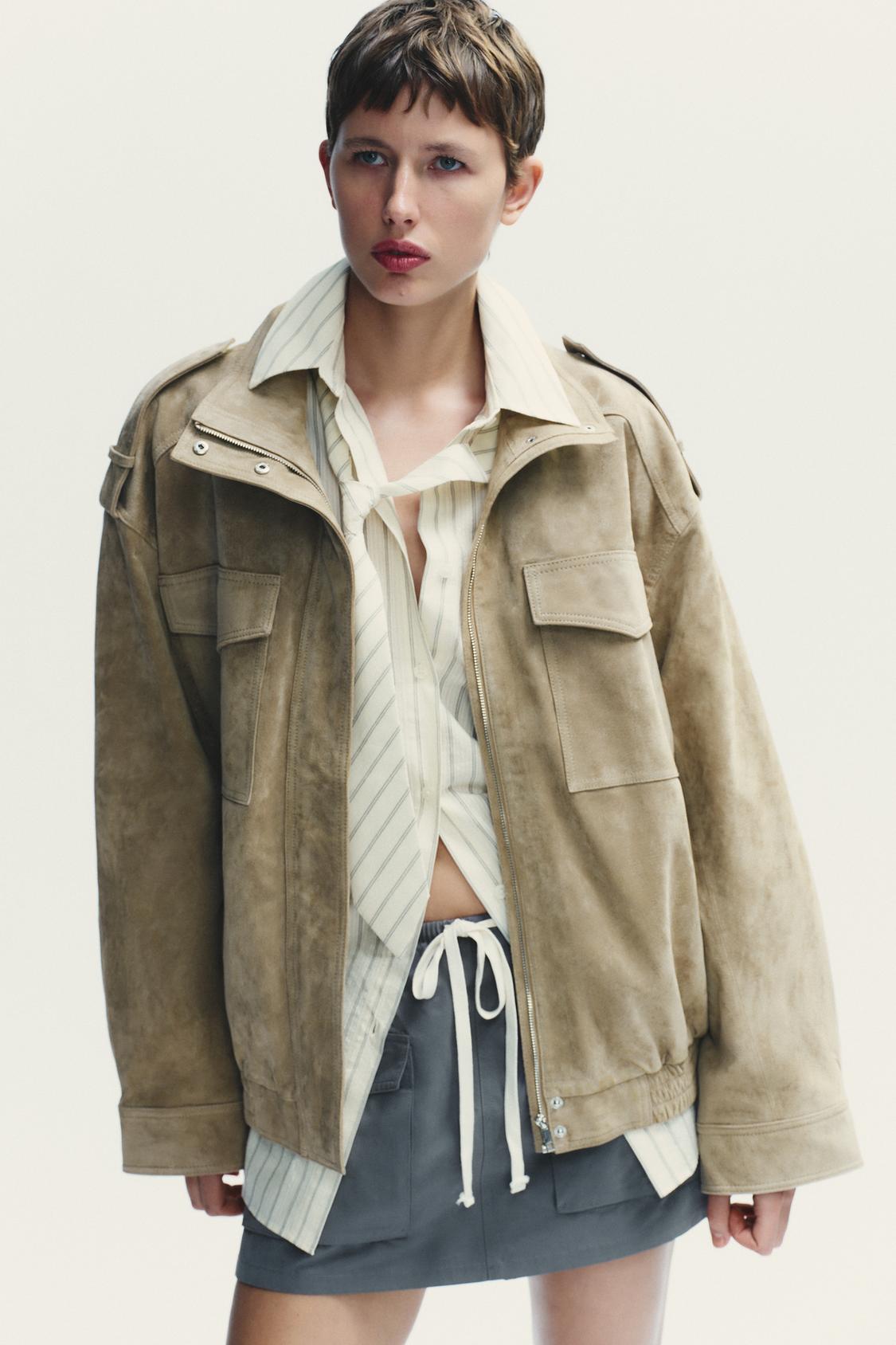 SAFARI SUEDE JACKET BEIGE