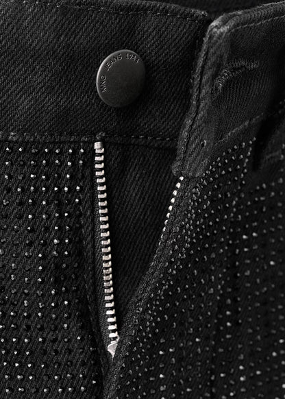 Wide Leg Rhinestone Pants