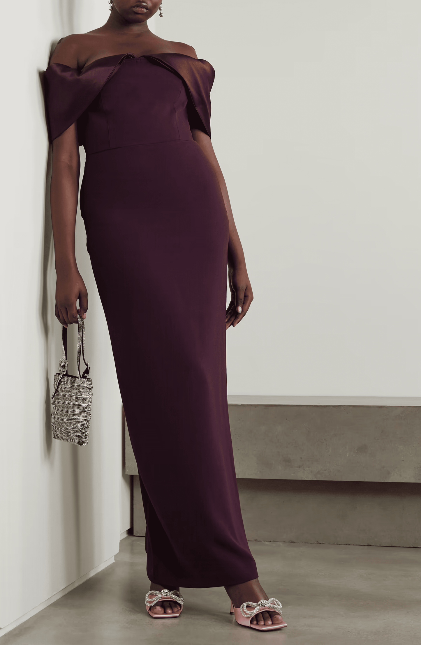 Nocturne Chic Dress Burgundy
