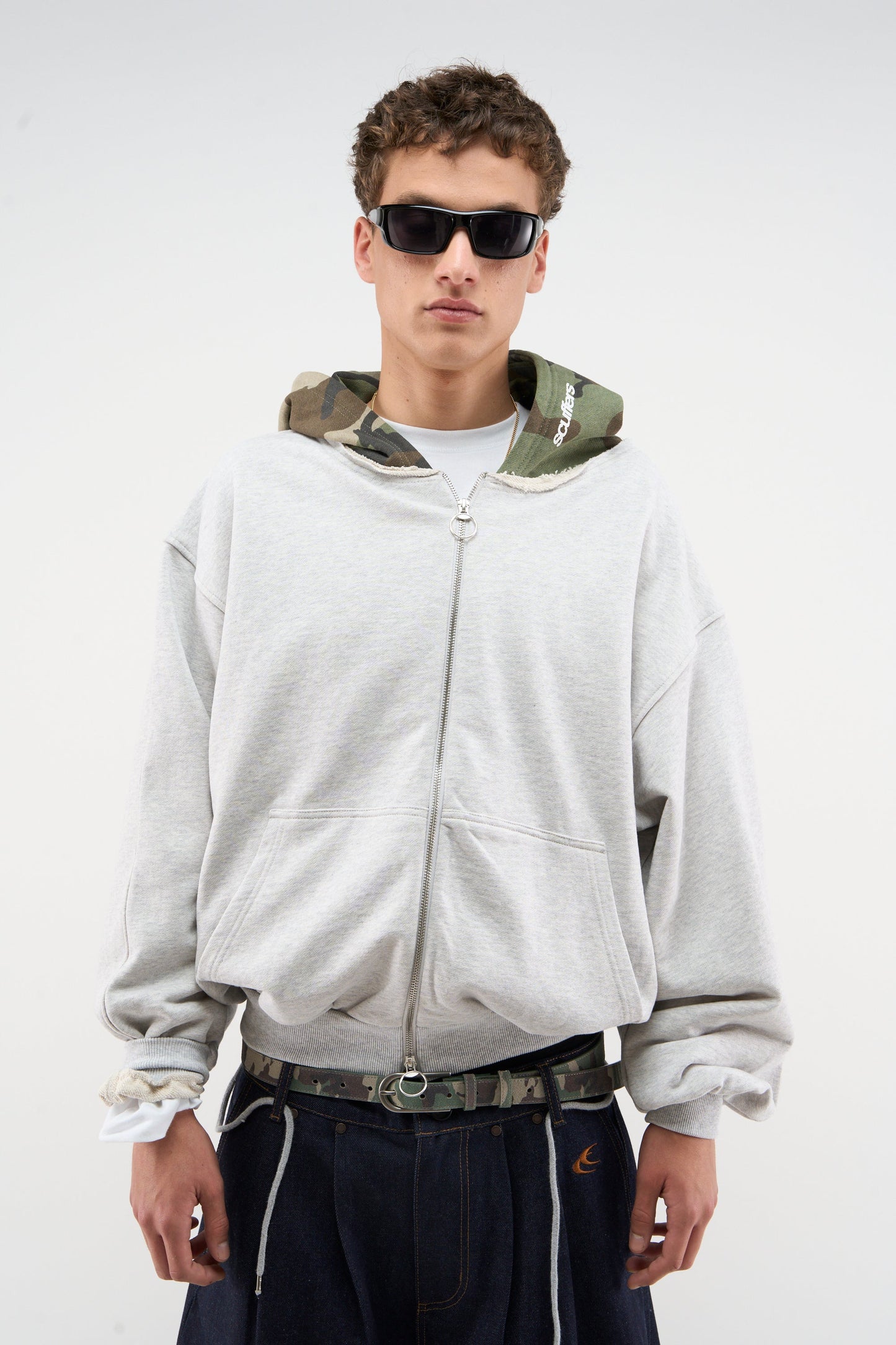 Mask Light Grey Zipper