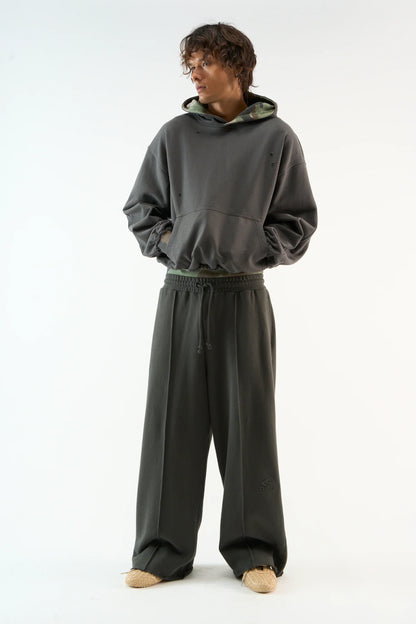 Distressed Hoodie Unisex Camo