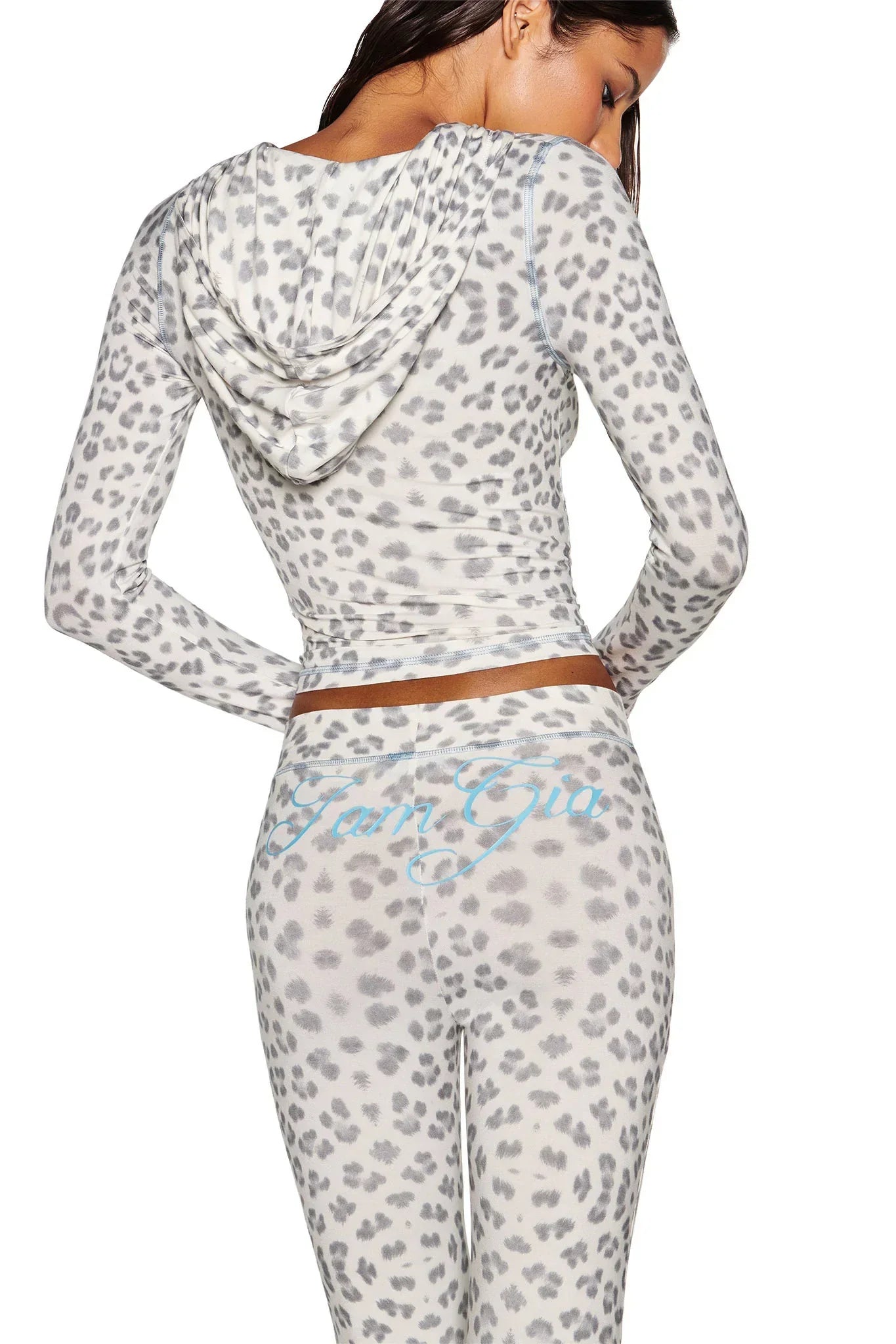 Viral Snow Leopard Set Grey/White