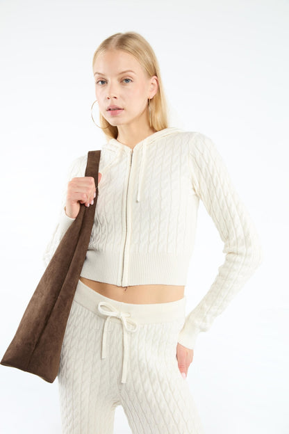 Cozy Knit Zip Set