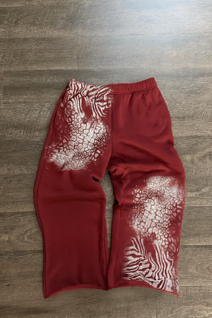 SNOW LEOPARD SWEATPANTS