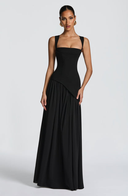DEEP OLIVE MAXI DRESS GOWN