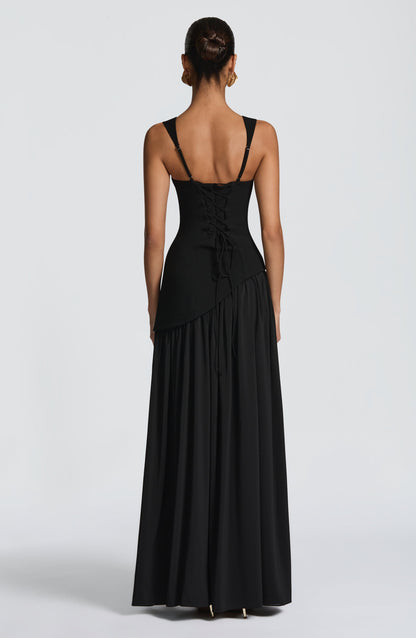DEEP OLIVE MAXI DRESS GOWN